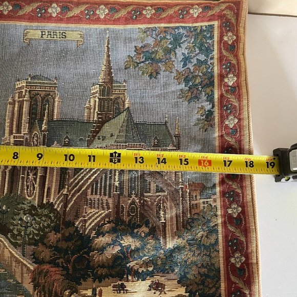 Paris Large European Tapestry Cushion Pillow Cover Home Decor 18x18" no Infill - Picture 13 of 13